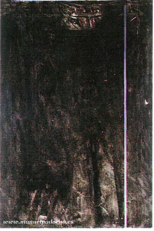 N&oacute;mada urbano (interior) Cesta del pan sobre la mesa; al fondo, Torres Blancas; nocturno