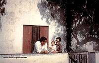 Manuel, Josefina y Ana Teresa, Lanzarote, 1963.