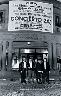 Juan Hidalgo, Manuel Padorno, Esther Ferrer y Walter Marchetti, 1986.