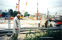 Postdamer Platz en construcci&oacute;n, Berl&iacute;n, 1996.
