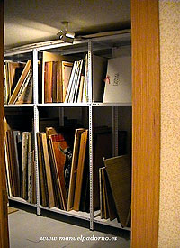 Estudio de Manuel Padorno en Madrid, 2001.