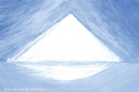La pir&aacute;mide de luz, Capilla atl&aacute;ntica. 2000. Acr&iacute;lico sobre cartulina. 36 x 54 cm.