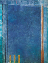 N&oacute;mada Urbano 75 (Serie Giotto). 1981. Acr&iacute;lico sobre lienzo. 210 x 160 cms.