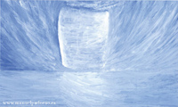 El vaso de luz, Capilla atl&aacute;ntica. 2000. Acr&iacute;lico sobre cartulina. 36 x 60 cm.