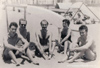 En Las Canteras: Jos&eacute; Mar&iacute;a Ben&iacute;tez, Mart&iacute;n Chirino, Manolo Millares, Elvireta Escobio y Manuel Padorno, 1954.
