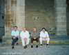 Diego Doncel, Manuel Padorno, Antoni Mar&iacute; y Vicente Valero en Trujillo, 2001.