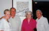 Josefina y Manuel con Fina Garc&iacute;a Marruz y Cintio Vitier en La Habana, 2001.